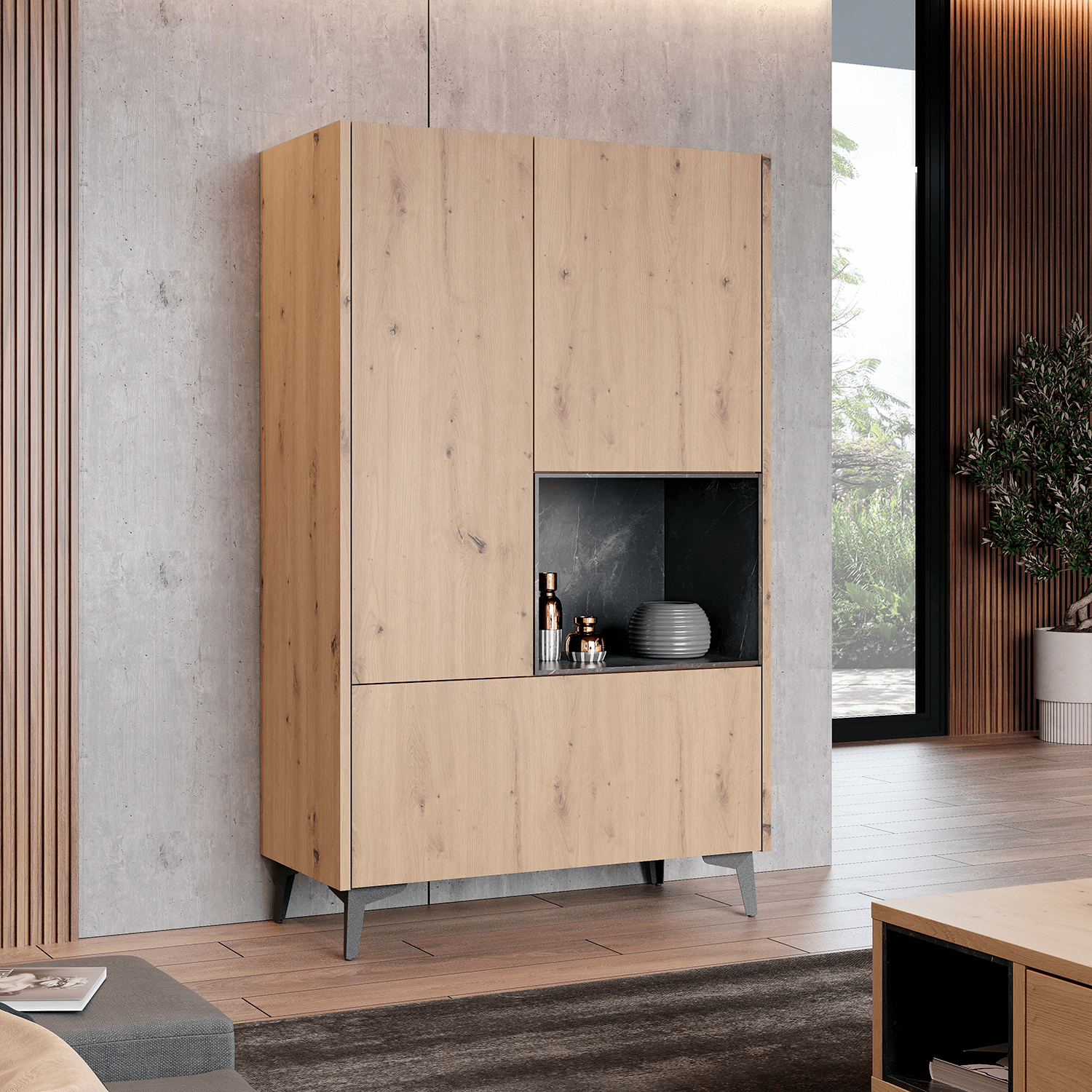 VITRINE C/ NICHO